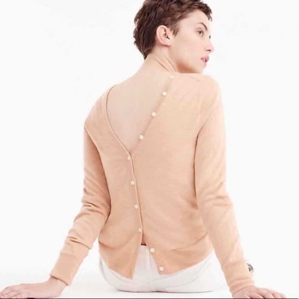 J. Crew Reversible Button-Back Sweater - Picture 6 of 6